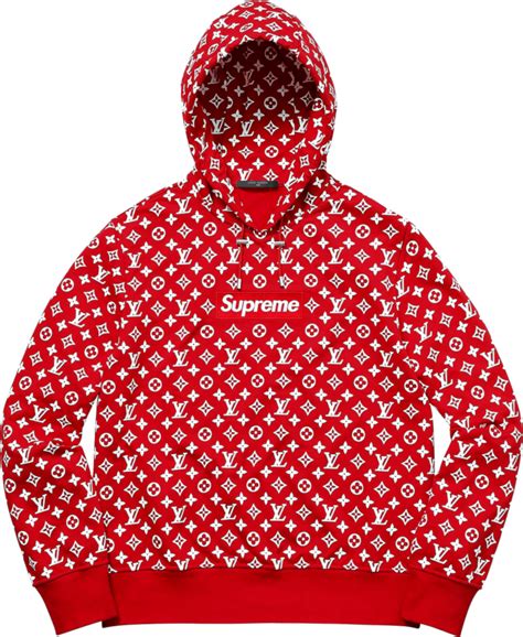 red supreme louis vuitton hoodie|louis vuitton supreme hoodie price.